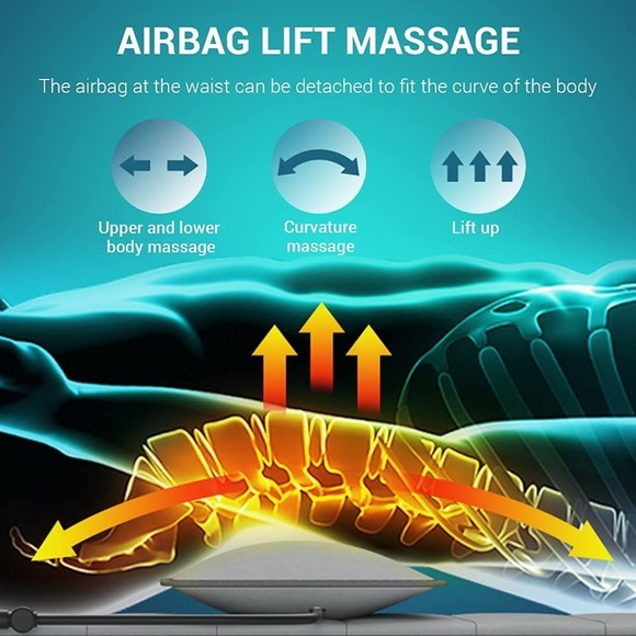 Massage Mat with Heat Full Body Massage Mat Kneading Neck Massage - Picture 8 of 9